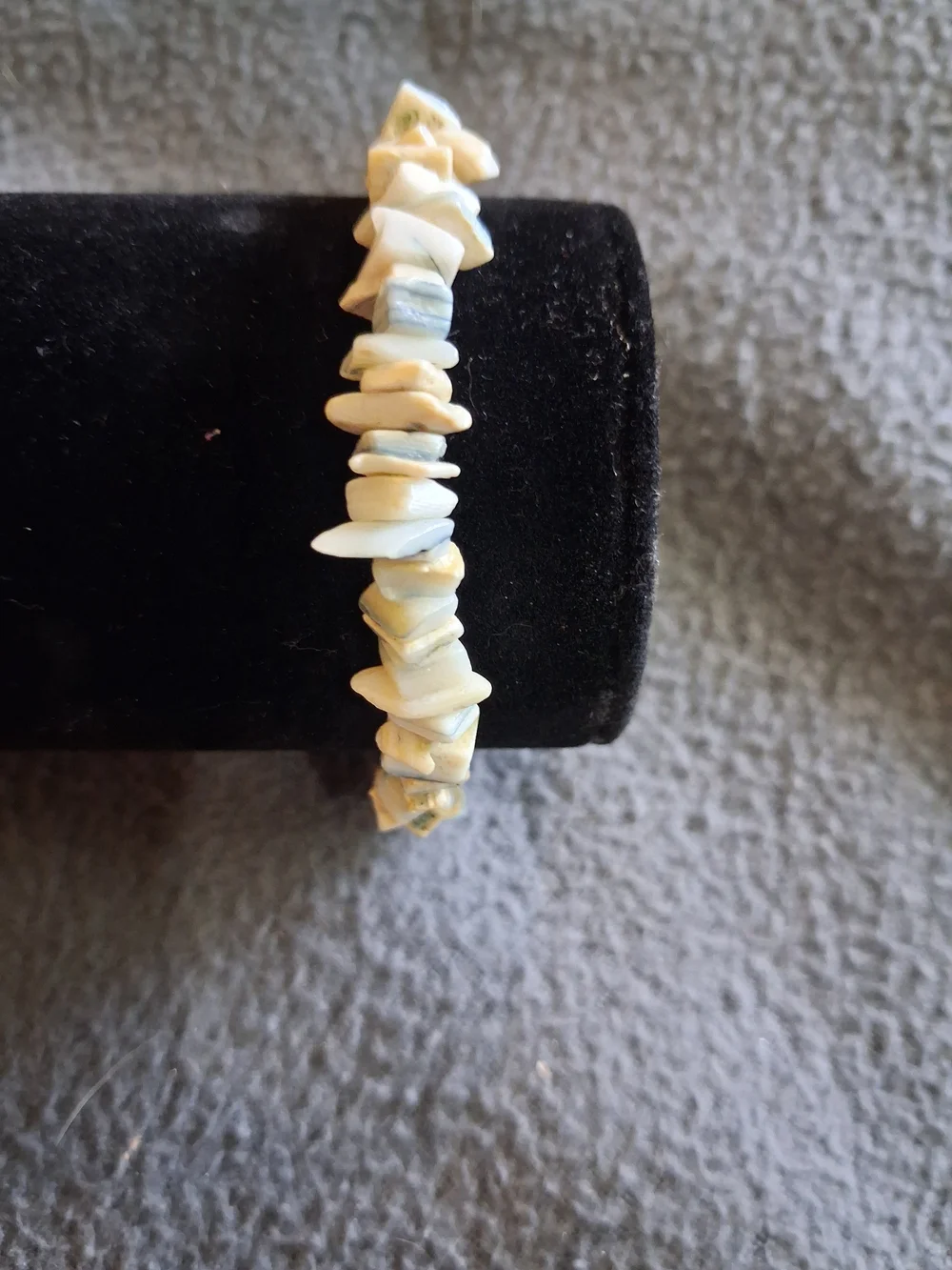 Handcrafted Blue Shell Beaded Bracelet